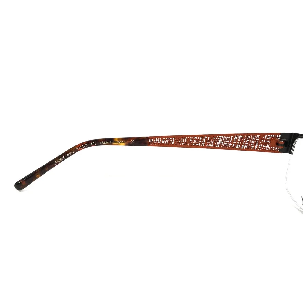 J.F. Rey Eyeglasses Frames JF2585 4560 Khaki Orange Olive Green Woven 54-20-145